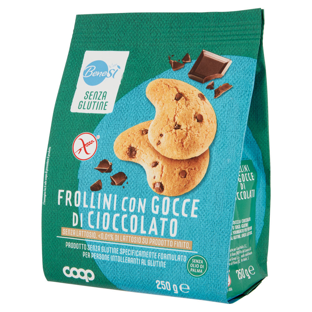 FROLLINO GOCCE DI CIOCCOLATO S/GLUTINE S/LATTOSIO BENESÌ COOP G250 - 3