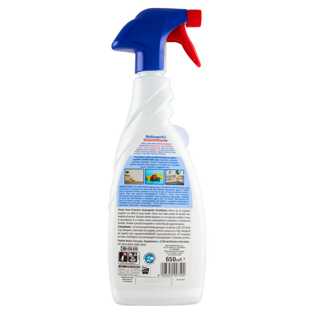 DETERGENTE MULTISUPERFICIE TRIGGER CITROSIL DISINFETTANTE PMC ML 650 - 1