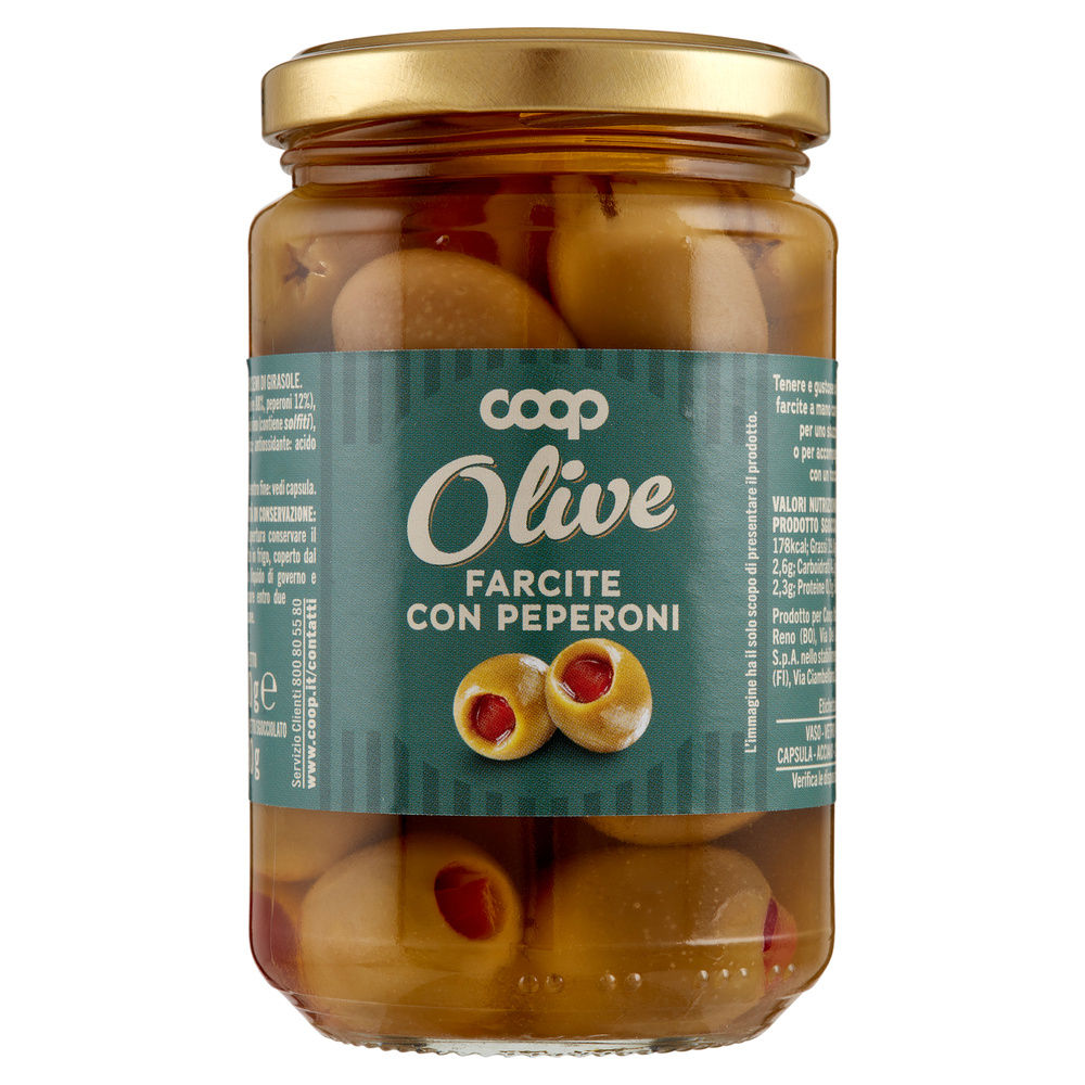 OLIVE FARCITE IN OLIO DI GIRASOLE COOP V.V.280G - 0