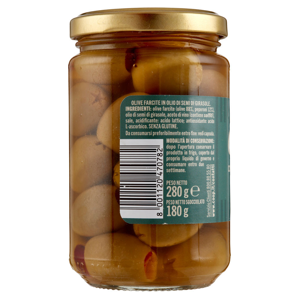 OLIVE FARCITE IN OLIO DI GIRASOLE COOP V.V.280G - 3