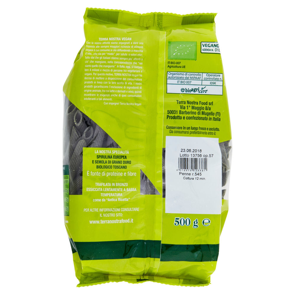 PENNE ALLA SPIRULINA GR 500 - 1