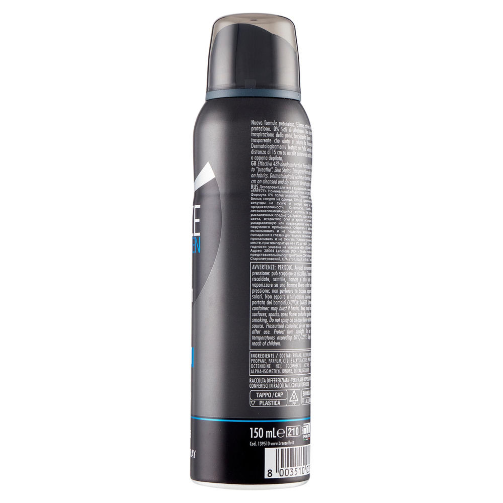 DEODORANTE SPRAY BREEZE MEN INVISIBLE PROTECTION ML 150 - 7