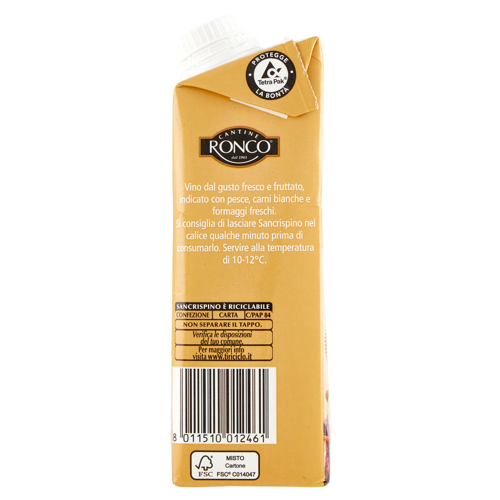 PINOT BIANCO-CHARDONNAY IGT RONCO SANCRISPINO BRICK ML 250 - 5