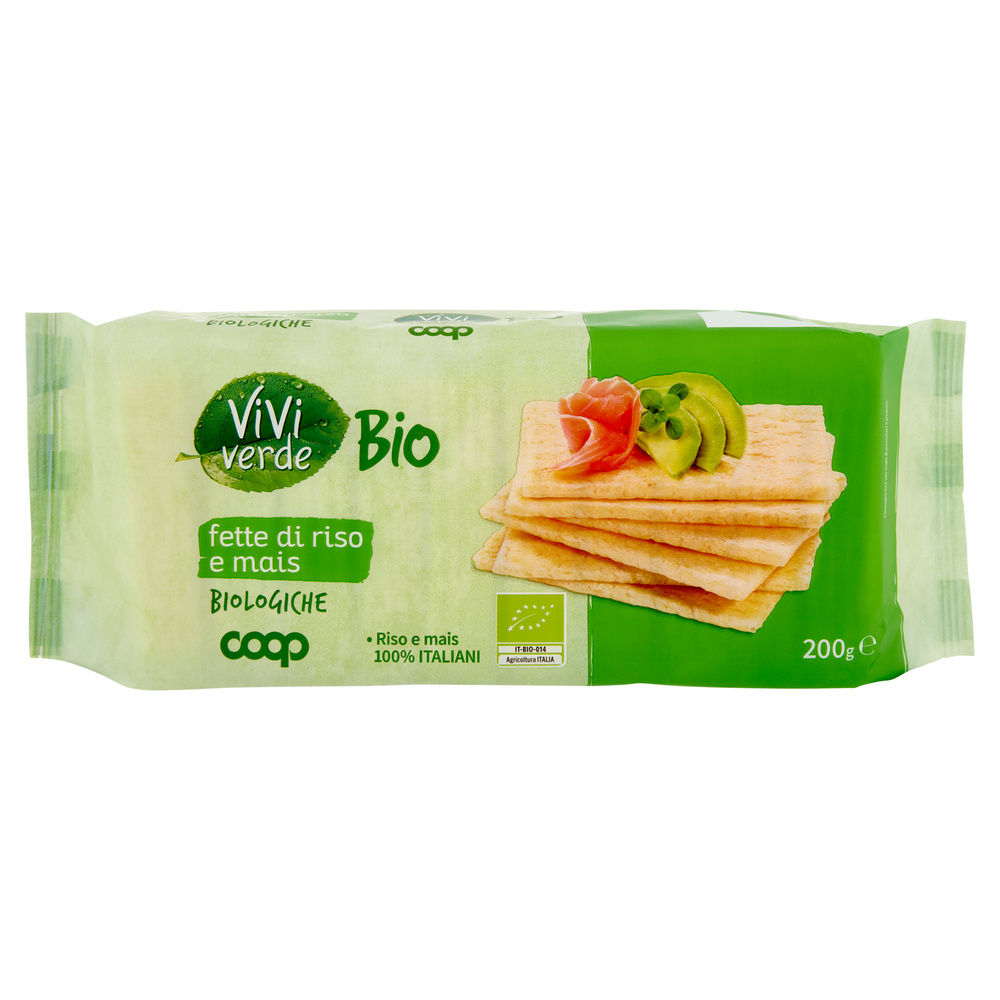 FETTE DI RISO E MAIS BIO VIVI VERDE COOP G 200 (G20X10) - 2