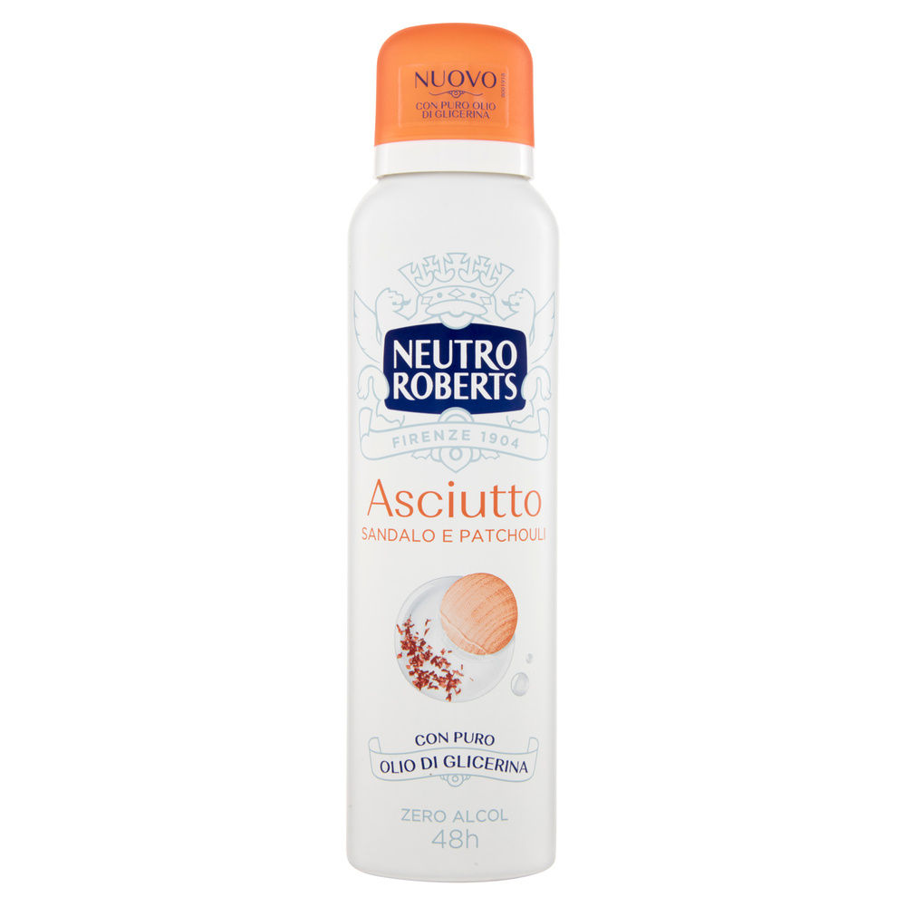 DEODORANTE SPRAY NEUTRO ROBERTS ASCIUTTO SANDALO E PATCHOULI ML 150 - 7