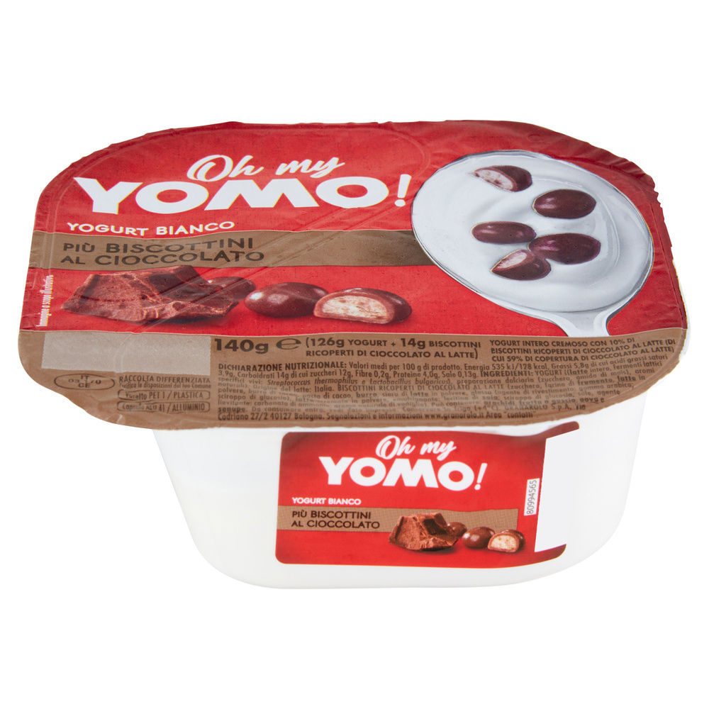 YOGURT BIANCO E BOTTONCINI CIOCCOLATO AL LATTE OH MY YOMO! G 140 - 5