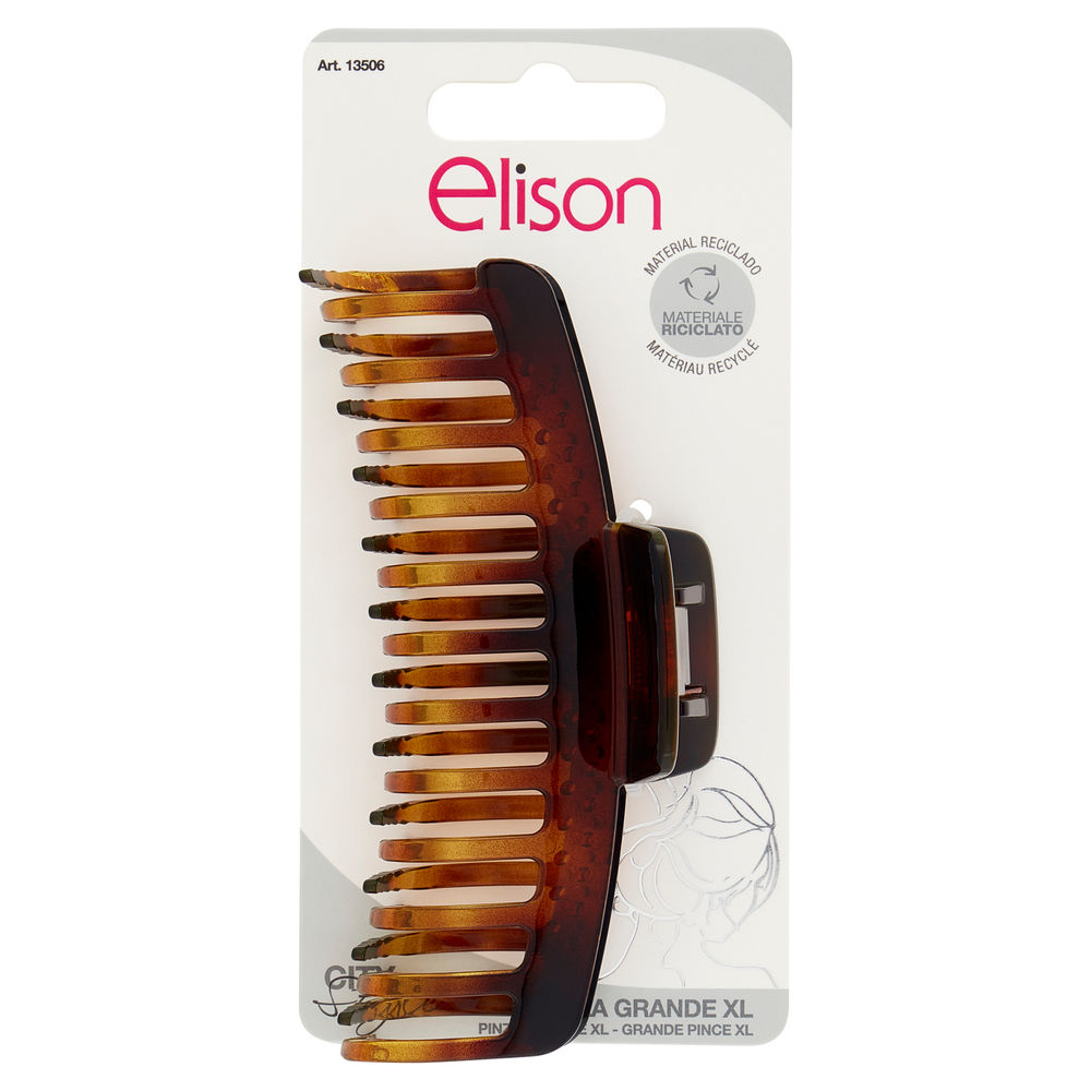 PINZA PER CAPELLI ELISON XLARGE TURTLE PZ.1 - 0