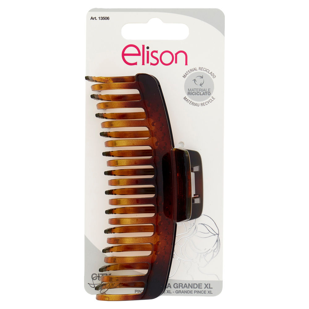 PINZA PER CAPELLI ELISON XLARGE TURTLE PZ.1 - 2