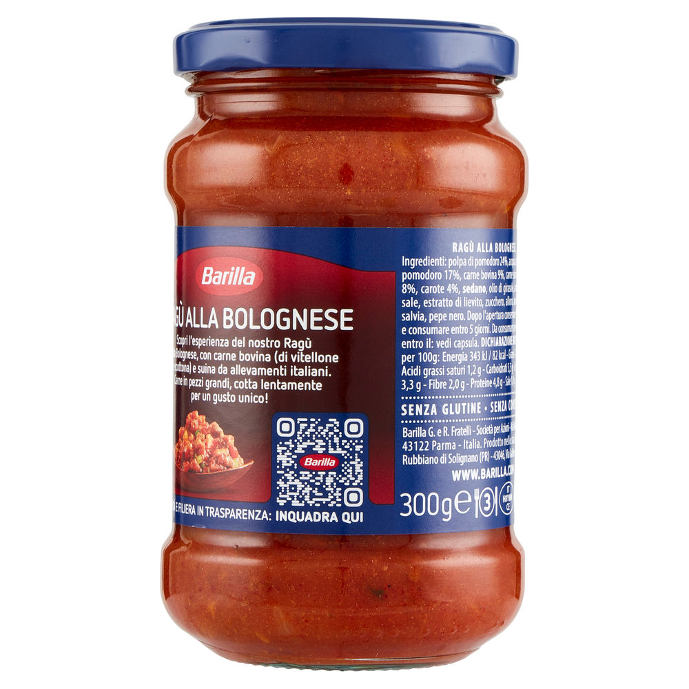 RAGU'ALLA BOLOGNESE BARILLA VASO G 300 - 1