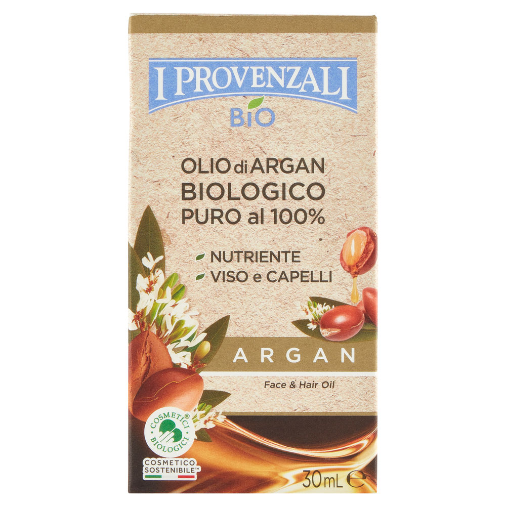 OLIO VISO CORPO DI ARGAN BIOLOGICO I PROVENZALI ML 30 - 0