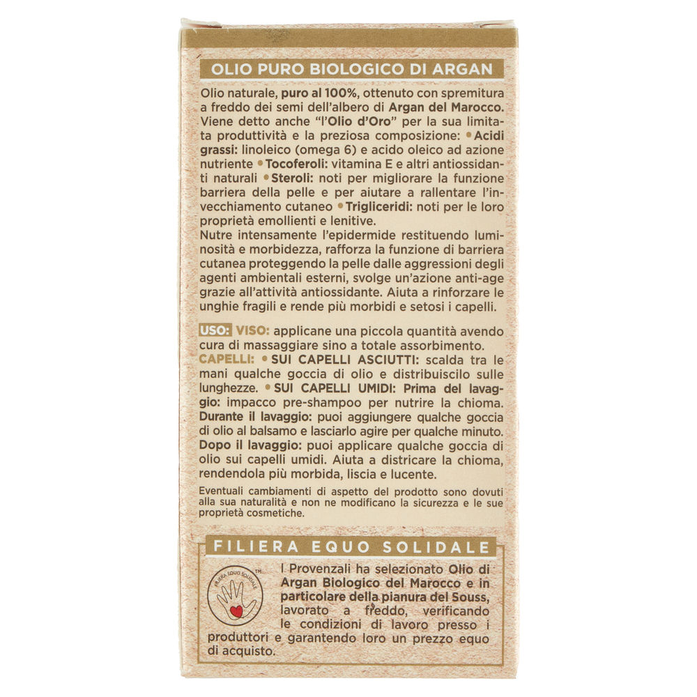 OLIO VISO CORPO DI ARGAN BIOLOGICO I PROVENZALI ML 30 - 1