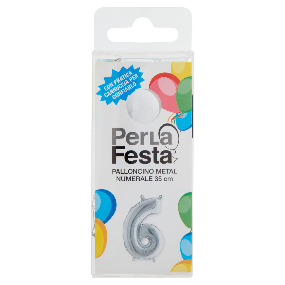 PALLONCINO MYLAR N 6 PERLAFESTA PZ 1 - 0