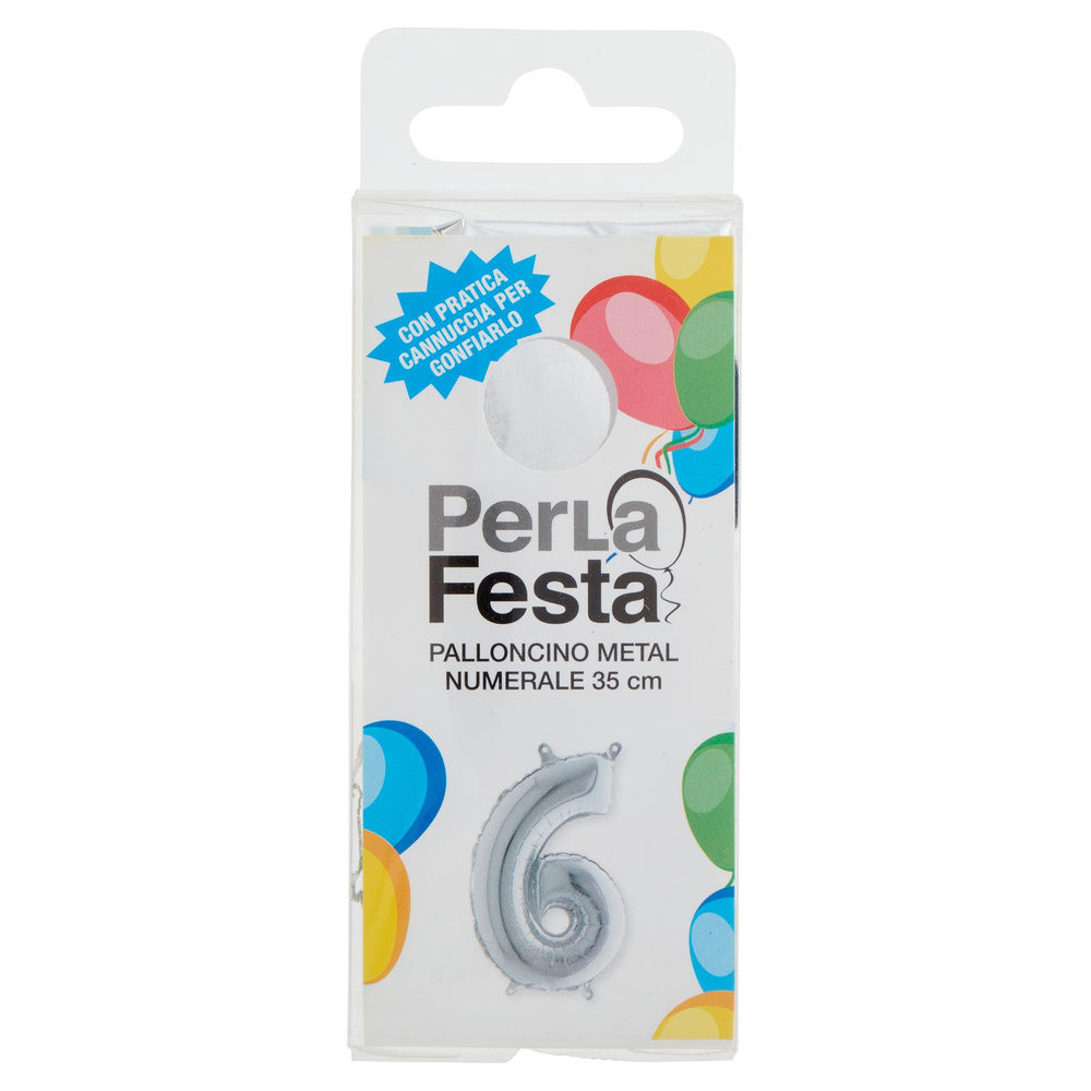 PALLONCINO MYLAR N 6 PERLAFESTA PZ 1 - 2