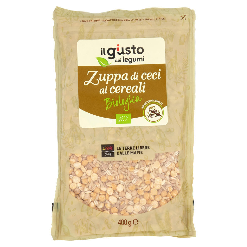 ZUPPA DI CECI AI CEREALI BIO IL GUSTO DEI LEGUMI LIBERA TERRA SH G 400 - 4