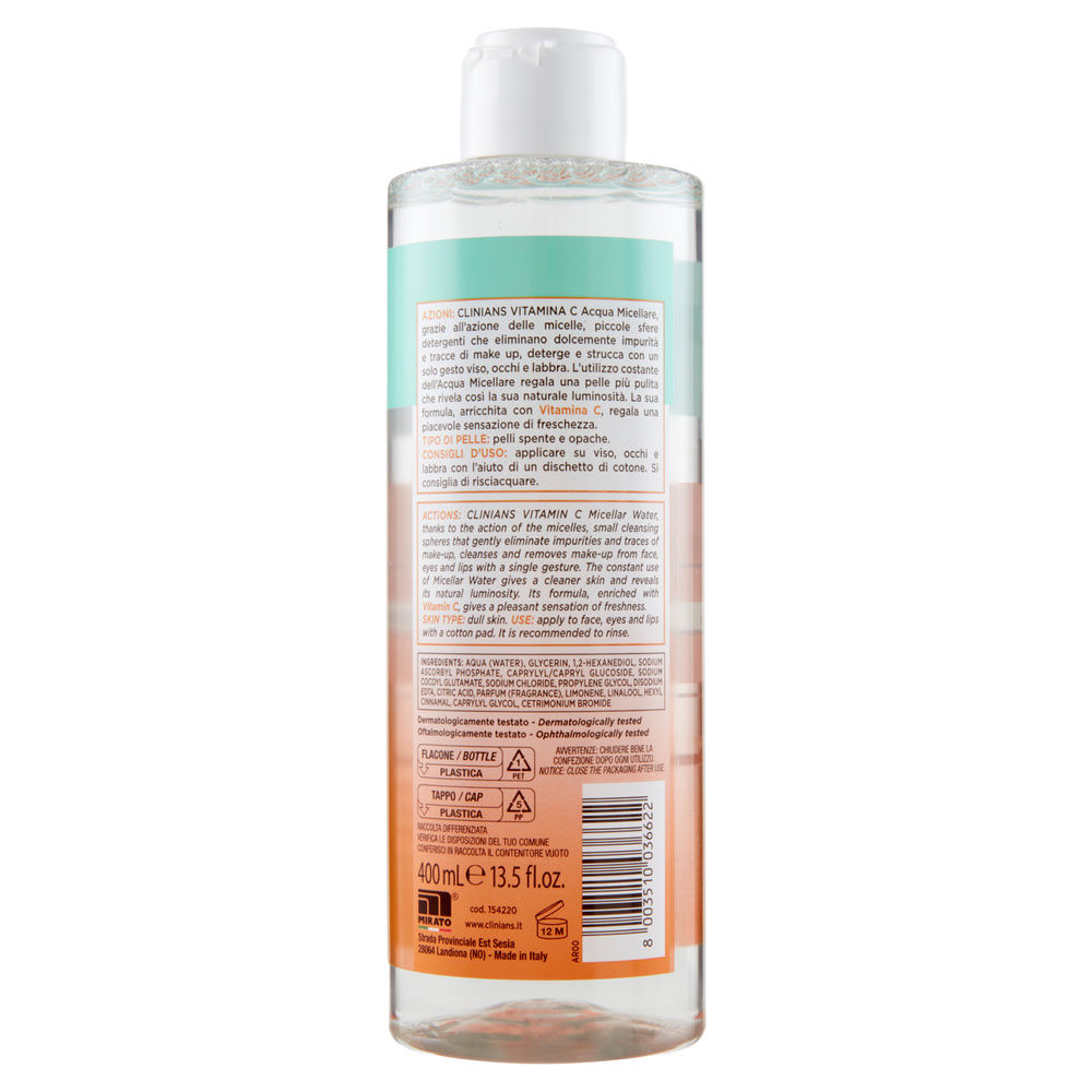 ACQUA MICELLARE CLINIANS VITAMINA C ML 400 - 1