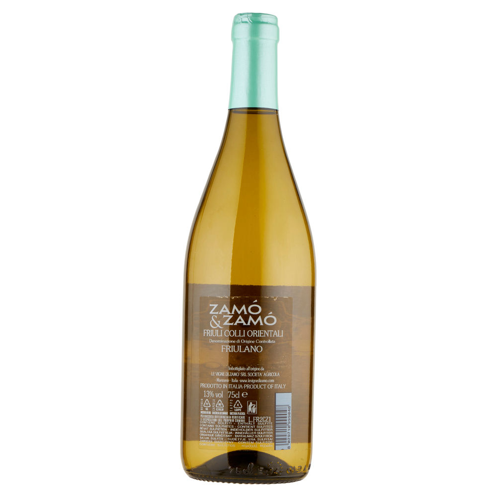 FRIULANO DOC FRIULI COLLI ORIENTALI ZAMÒ ZAMÒ ML 750 - 1