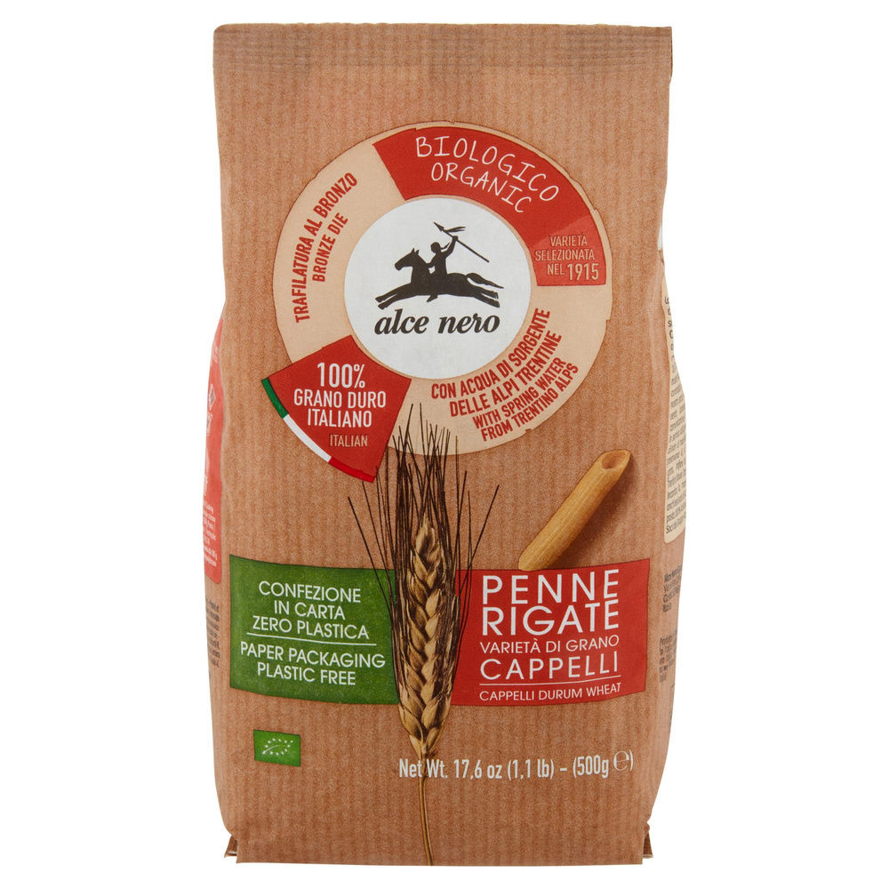 PENNE RIGATE SEMOLA BIO SENATORE CAPPELLI ALCE NERO G 500 - 2