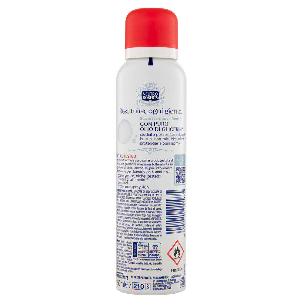 DEODORANTE SPRAY NEUTRO ROBERTS DERMA ZERO ML 150 - 1