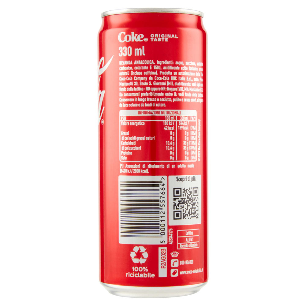 COCA COLA LATTINA ML.330 - 1