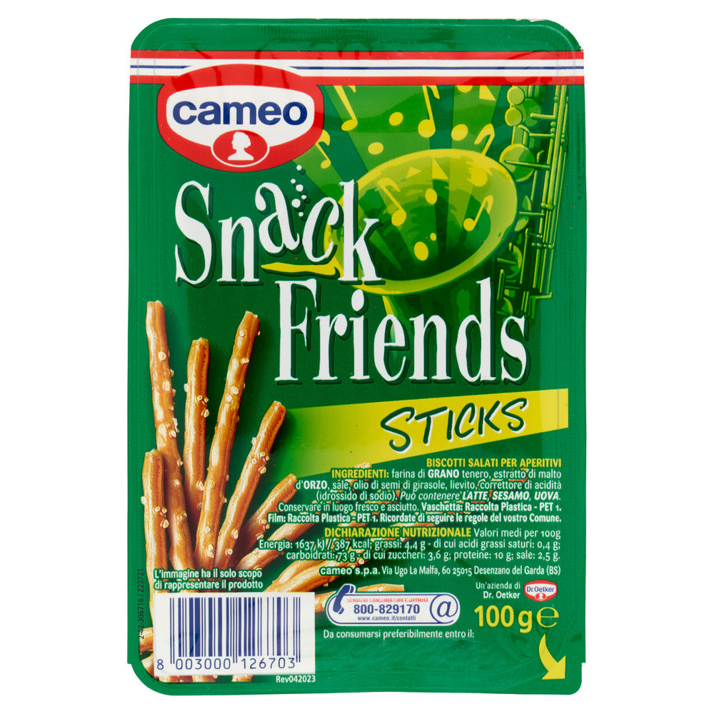 STICKS SALATI SNACK FRIENDS CAMEO G 100 - 2