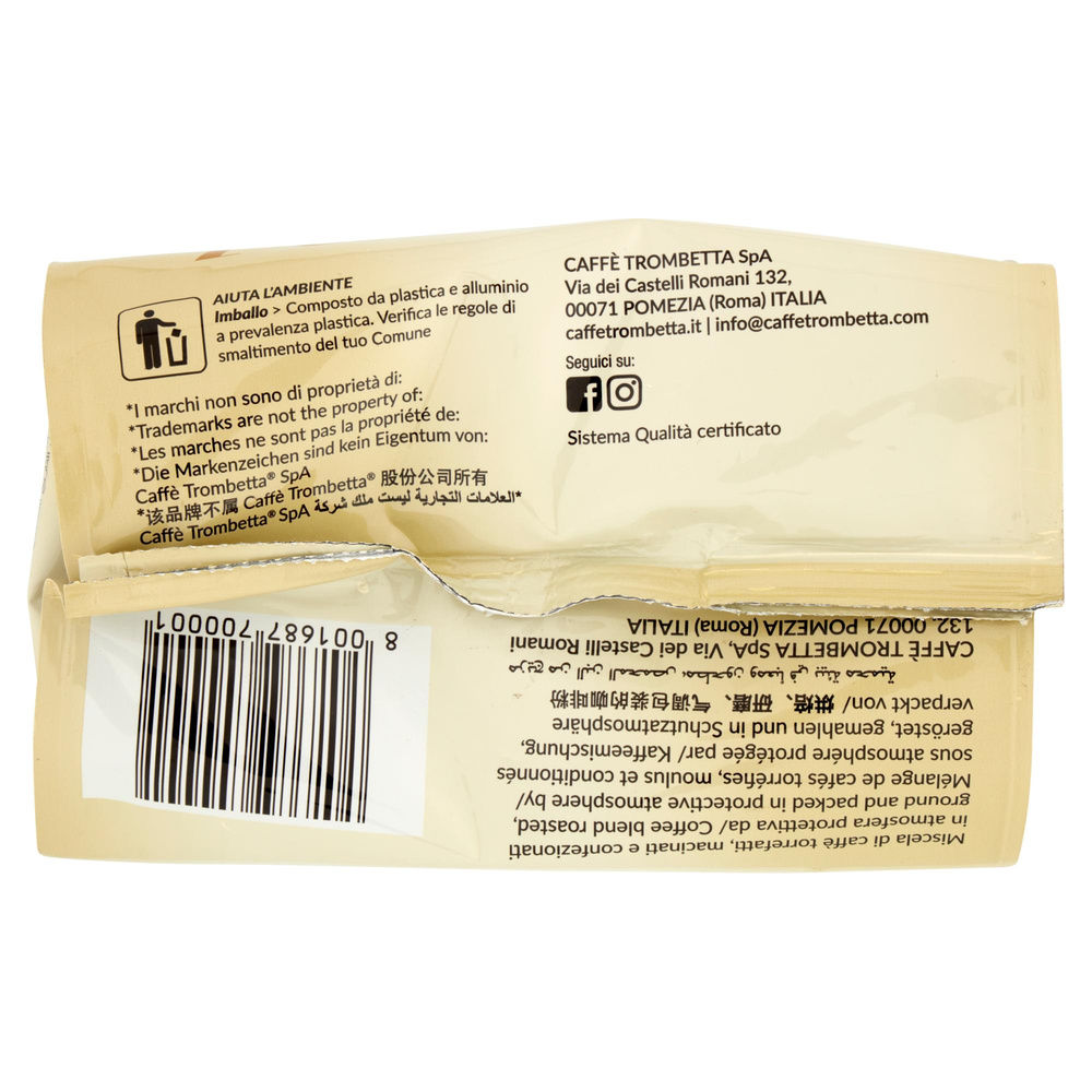 CAPSULE PER L'ESPRESSO DOLCE ARABICA  CAFFÈ TROMBETTA 16PZ 112G - 7