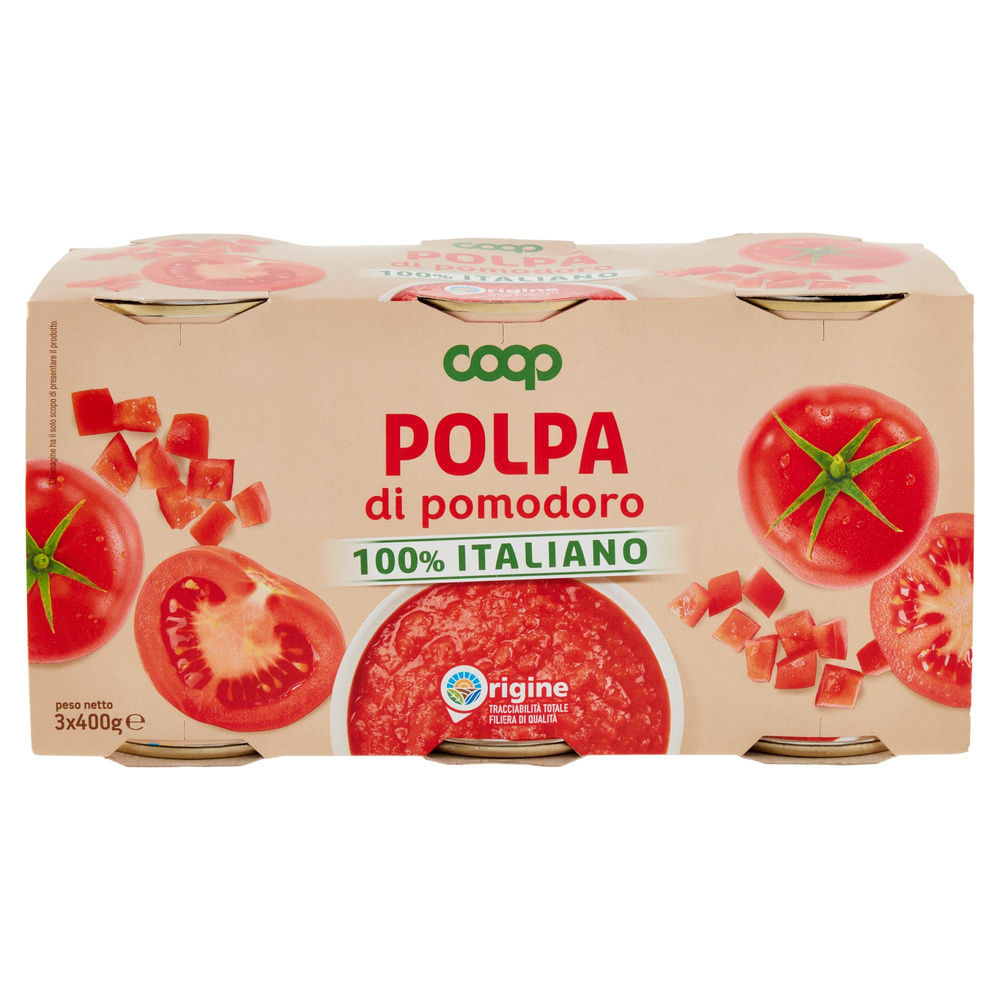 POLPA DI POMODORO ORIGINE COOP CLUSTER G.400X3 - 8