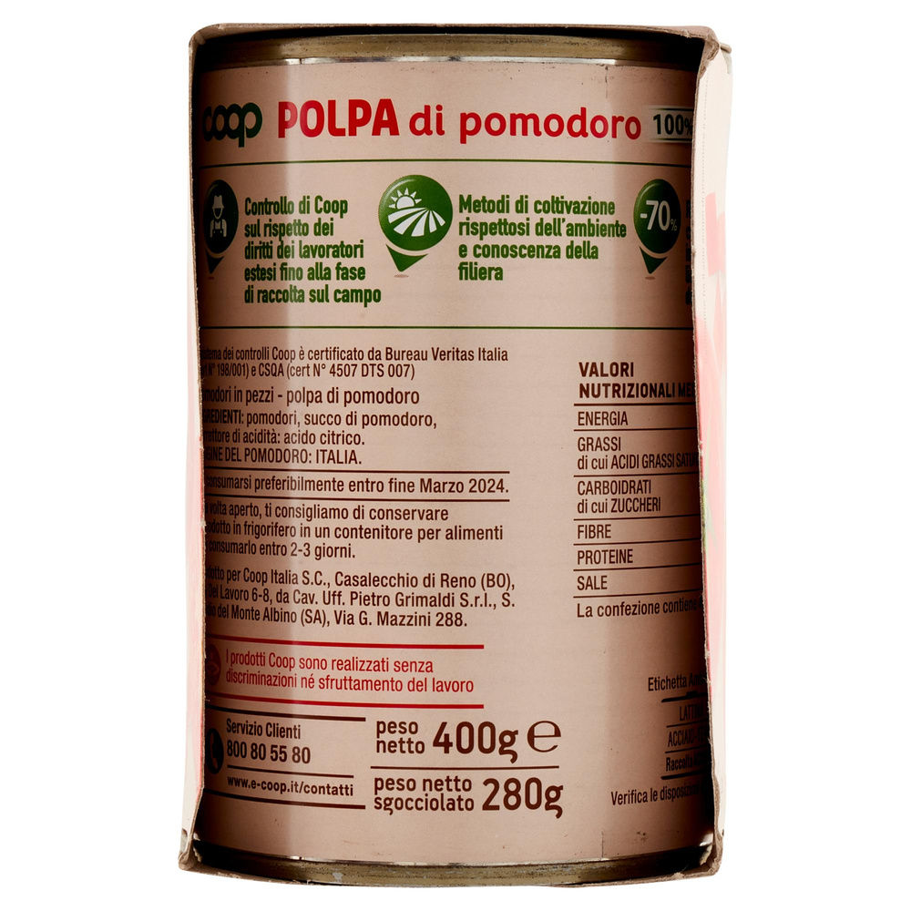 POLPA DI POMODORO ORIGINE COOP CLUSTER G.400X3 - 34