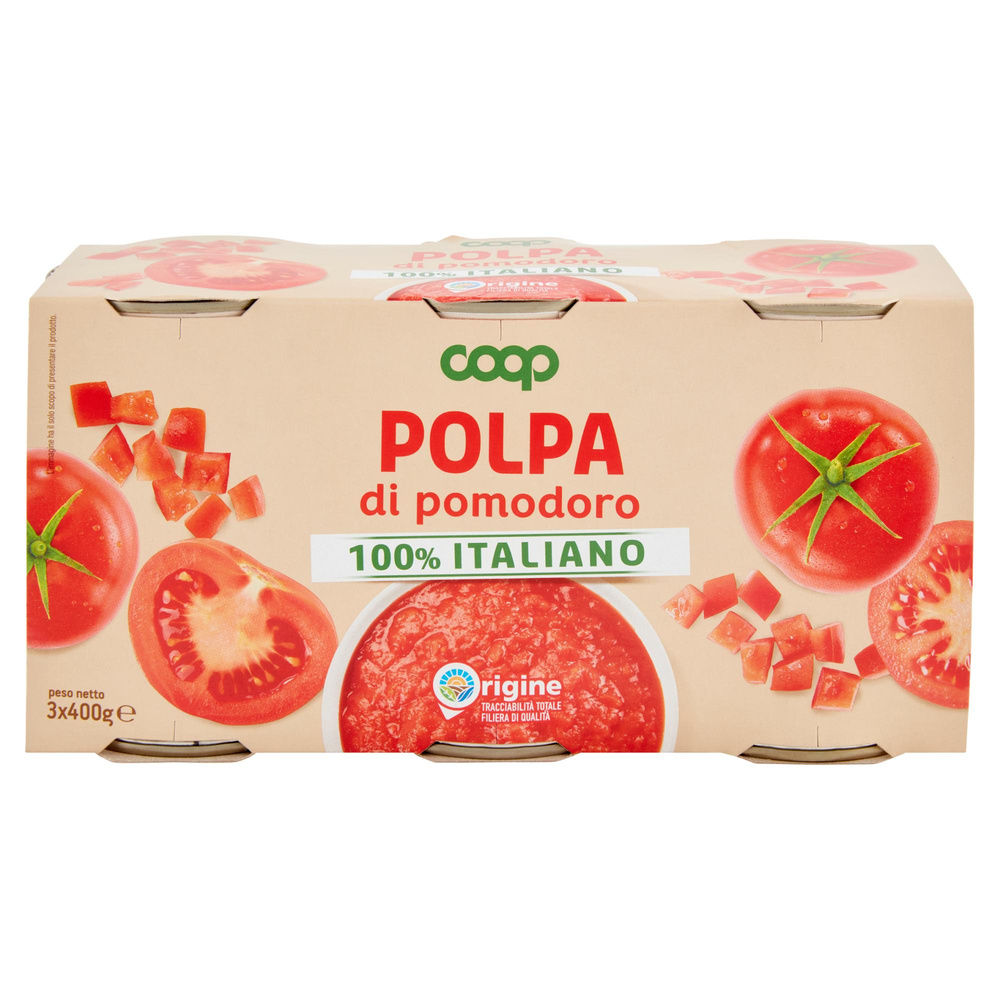 POLPA DI POMODORO ORIGINE COOP CLUSTER G.400X3 - 25