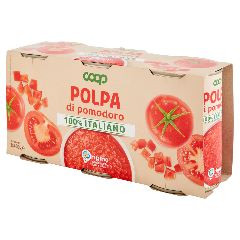 POLPA DI POMODORO ORIGINE COOP CLUSTER G.400X3 - 32