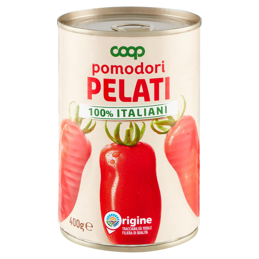 POMODORI PELATI ORIGINE COOP BARATTOLO G 400 - 20