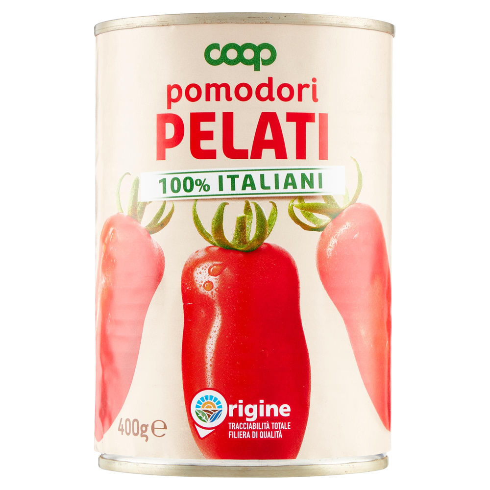 POMODORI PELATI ORIGINE COOP BARATTOLO G 400 - 21