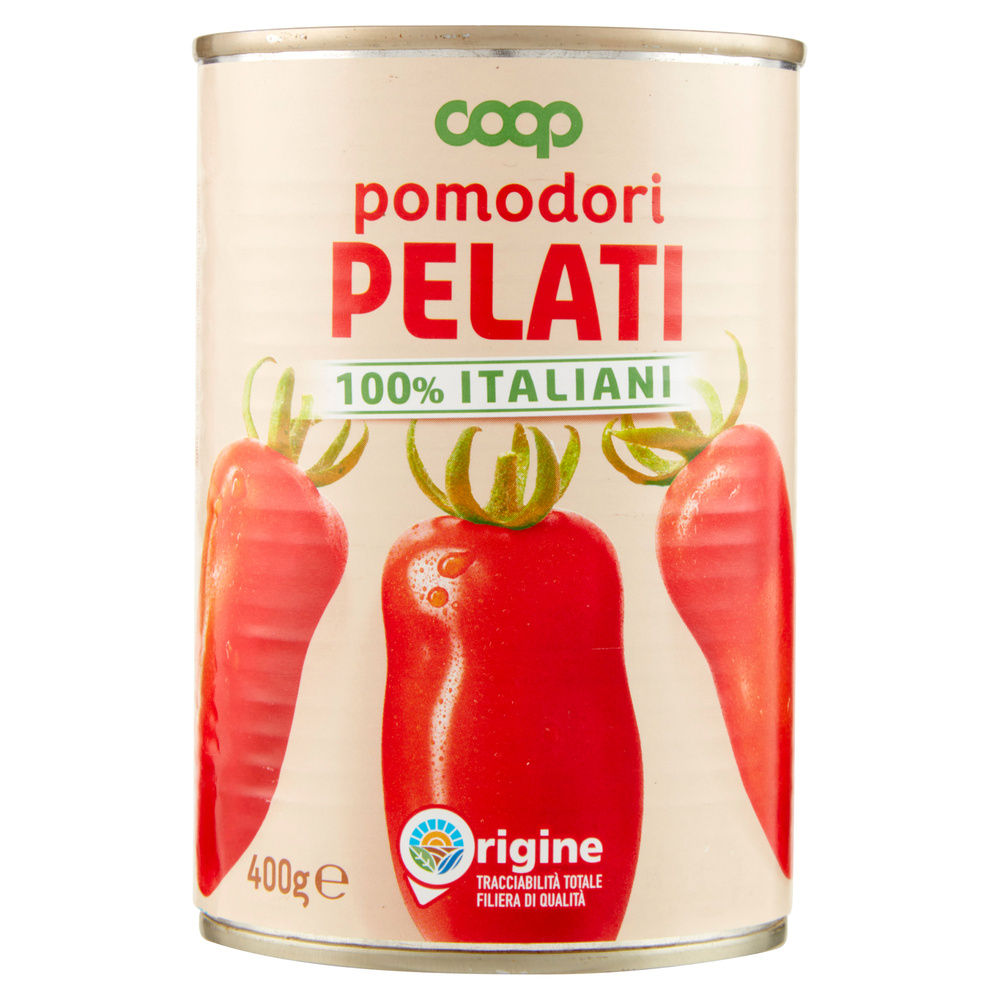 POMODORI PELATI ORIGINE COOP BARATTOLO G 400 - 8