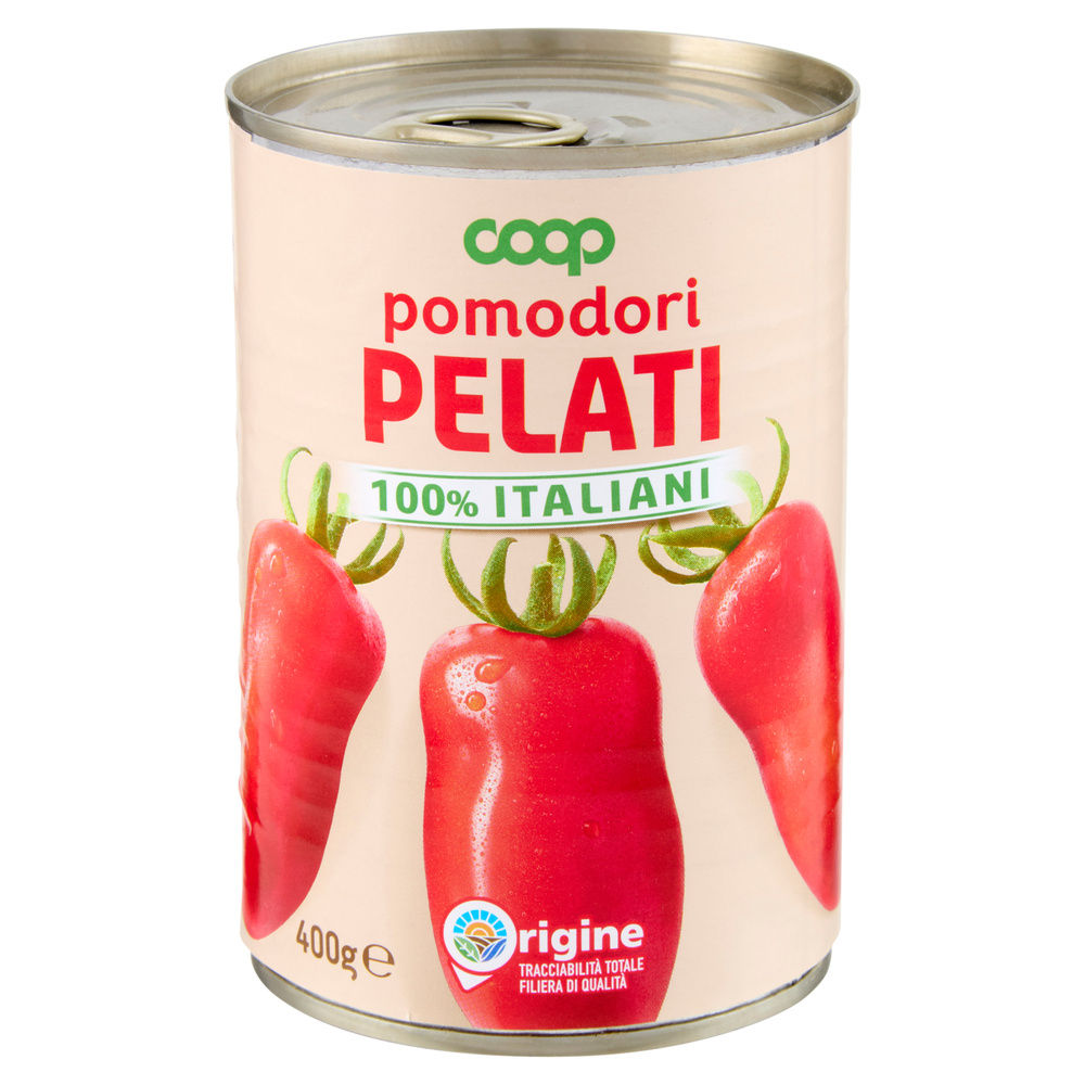 POMODORI PELATI ORIGINE COOP BARATTOLO G 400 - 25