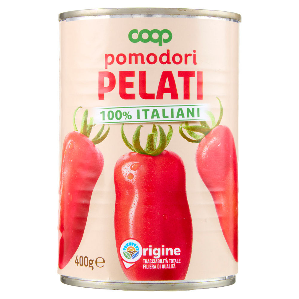 POMODORI PELATI ORIGINE COOP BARATTOLO G 400 - 26
