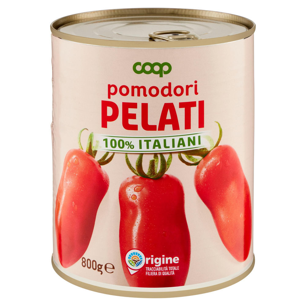 POMODORI PELATI ORIGINE COOP BARATTOLO G800 - 13