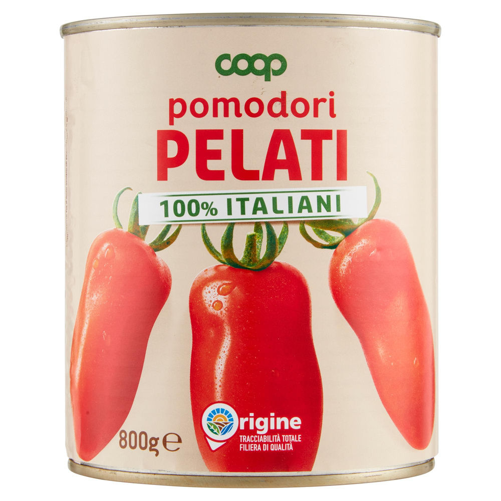 POMODORI PELATI ORIGINE COOP BARATTOLO G800 - 19