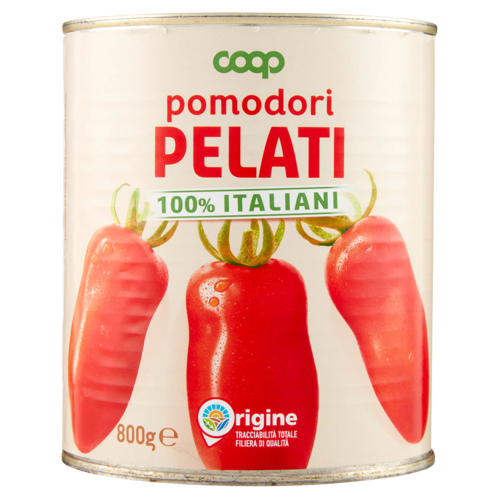 POMODORI PELATI ORIGINE COOP BARATTOLO G800 - 8