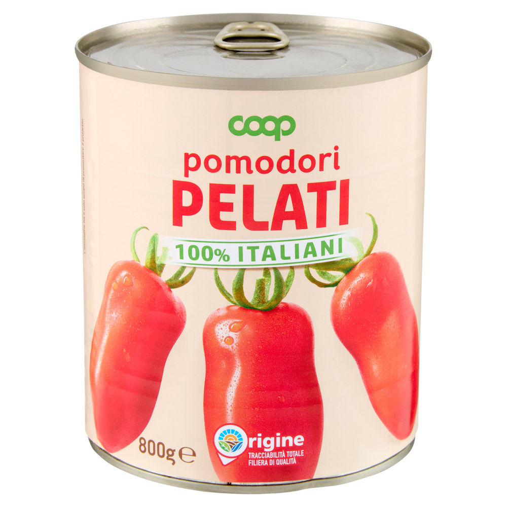 POMODORI PELATI ORIGINE COOP BARATTOLO G800 - 25
