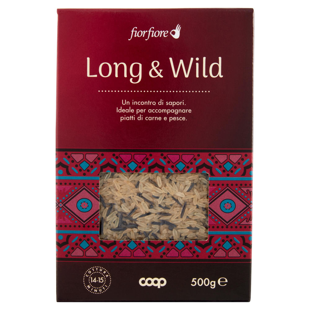 RISO LONG & WILD COOP FIOR FIORE SOTTOVUOTO SCATOLA G500 - 0