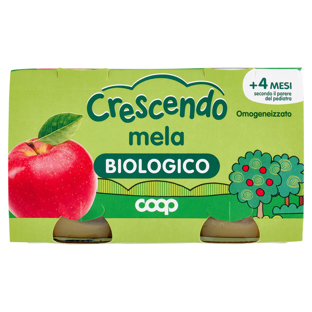 OMOGENEIZZATO MELA BIO COOP CRESCENDO CLUSTER G 125X2 - 0
