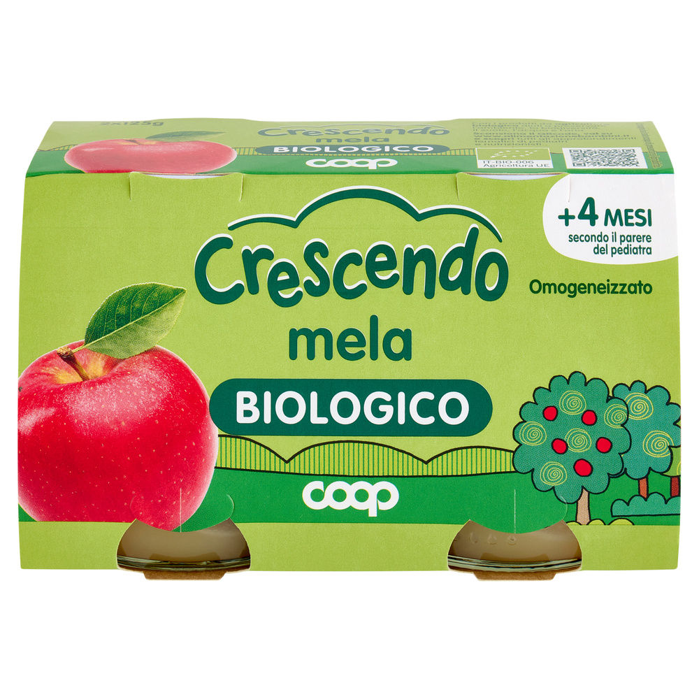 OMOGENEIZZATO MELA BIO COOP CRESCENDO CLUSTER G 125X2 - 9