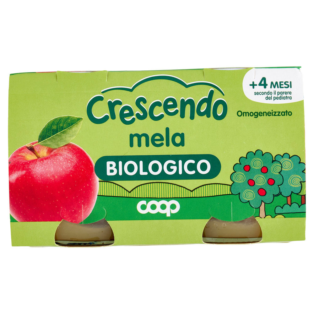 OMOGENEIZZATO MELA BIO COOP CRESCENDO CLUSTER G 125X2 - 8