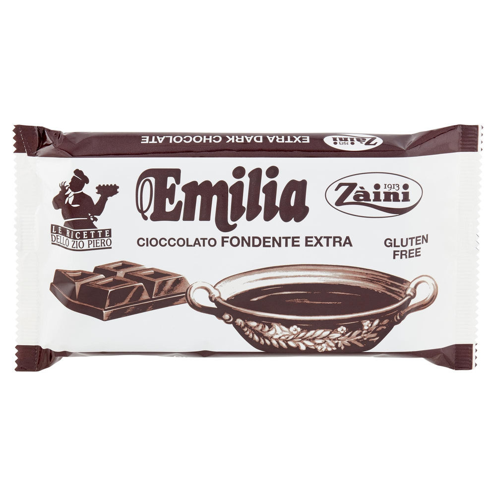 TAVOLETTA CIOCCOLATO FONDENTE EXTRA EMILIA ZAINI INCARTO G 400 - 2