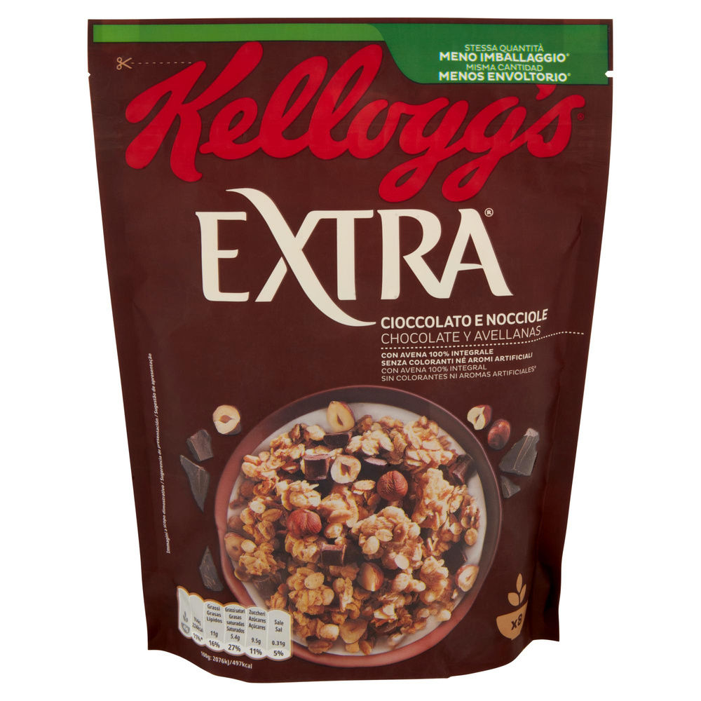 CEREALI CIOCCOLATO E NOCCIOLE KELLOGG'S EXTRA SCATOLA G 375 - 5