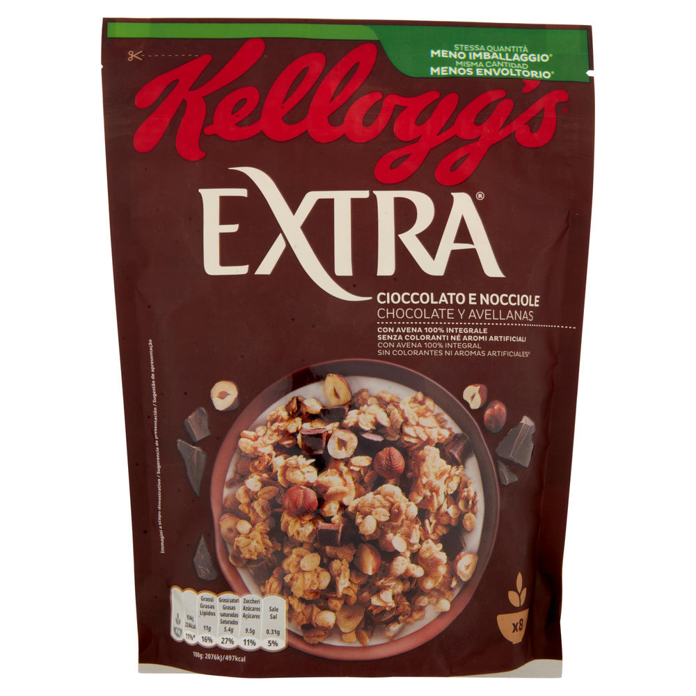 CEREALI CIOCCOLATO E NOCCIOLE KELLOGG'S EXTRA SCATOLA G 375 - 5