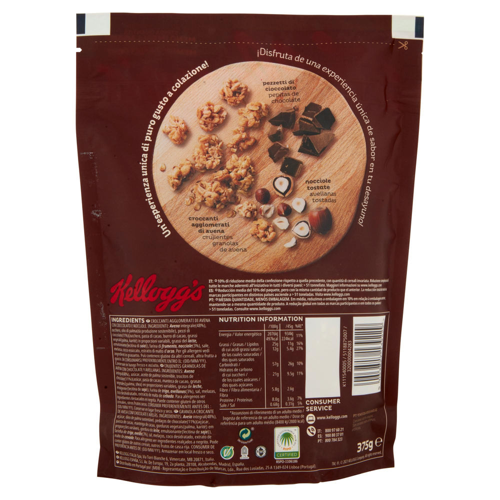 CEREALI CIOCCOLATO E NOCCIOLE KELLOGG'S EXTRA SCATOLA G 375 - 4