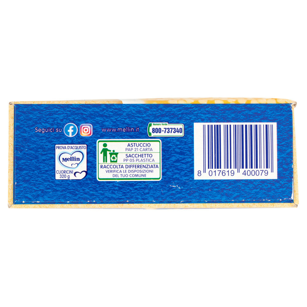 PASTINA CUORICINI MELLIN SCATOLA G 320 - 6
