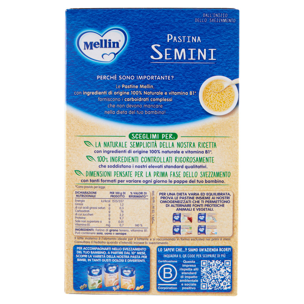 PASTINA SEMINI MELLIN SCATOLA G 320 - 1
