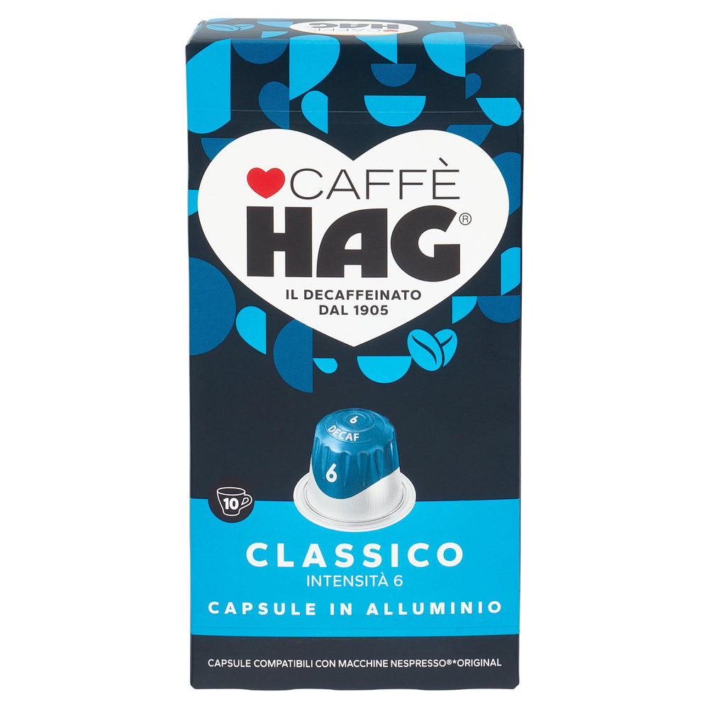 CAFF&Egrave; HAG CLASSICO 10 CAPSULE IN ALLUMINIO SCATOLA G 52 - 2