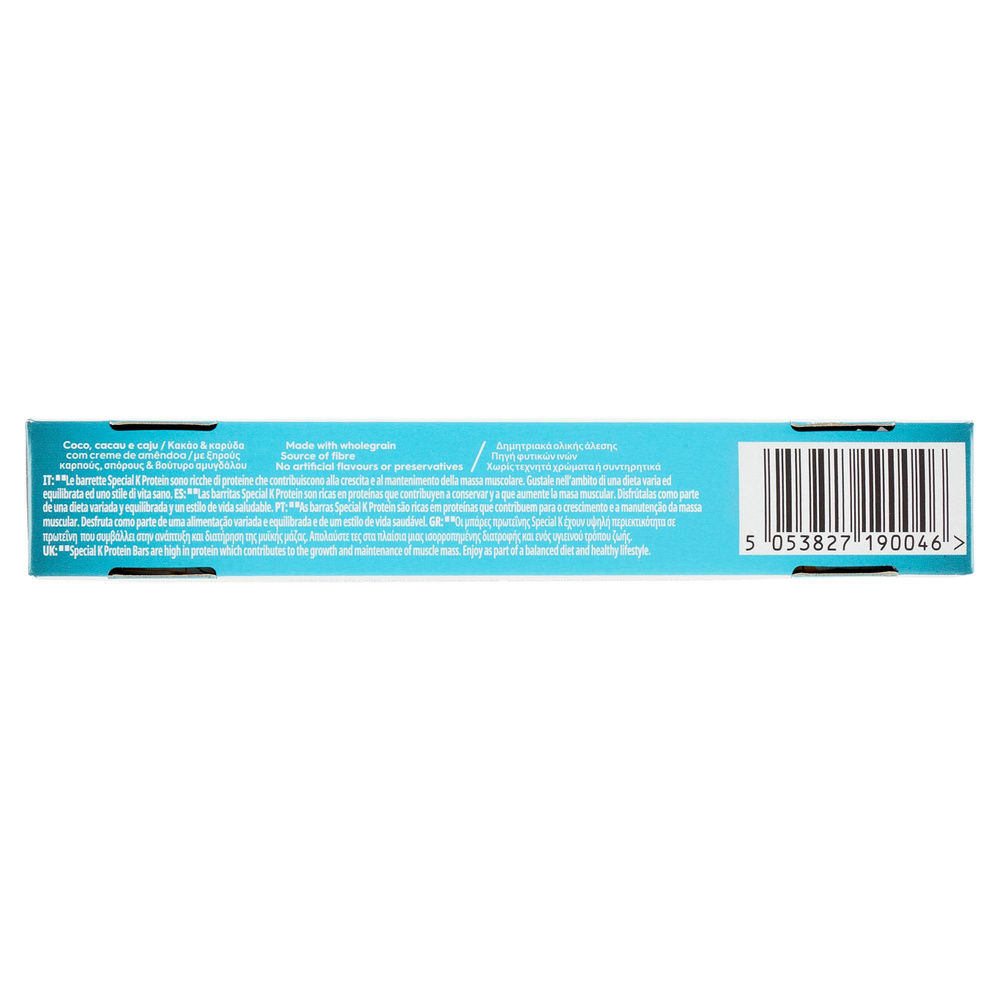 BARRETTE SPECIAL K PROTEIN CACAO, COCCO & ANACARDI KELLOGG G 112 - 14